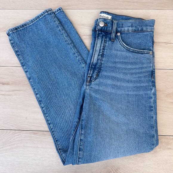 Madewell The Perfect Vintage Straight Crop Jean Montville Wash High Waisted (27) - Picture 16 of 16